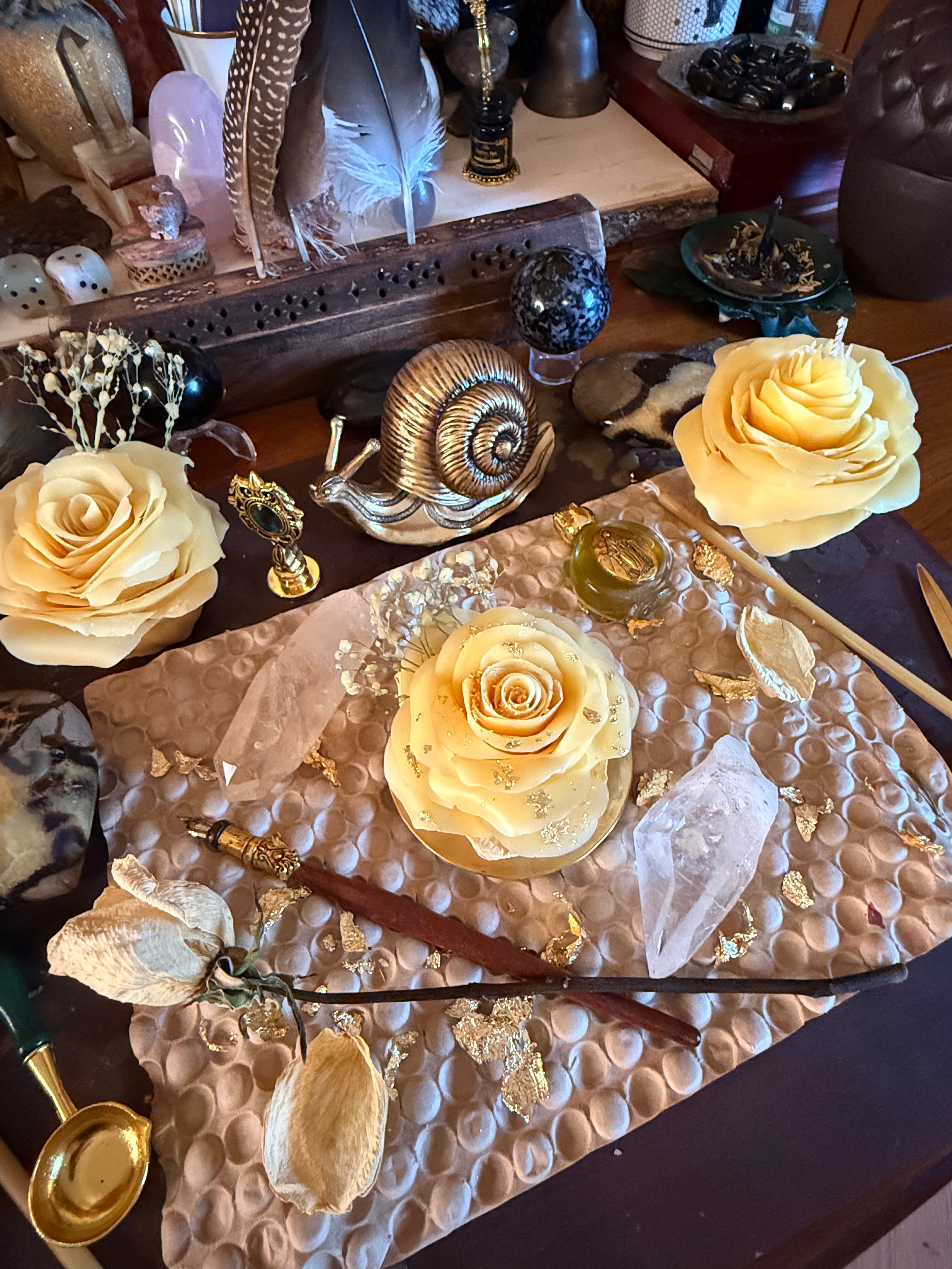 Deity Beeswax Altar Rose (1 Month Wait Time)