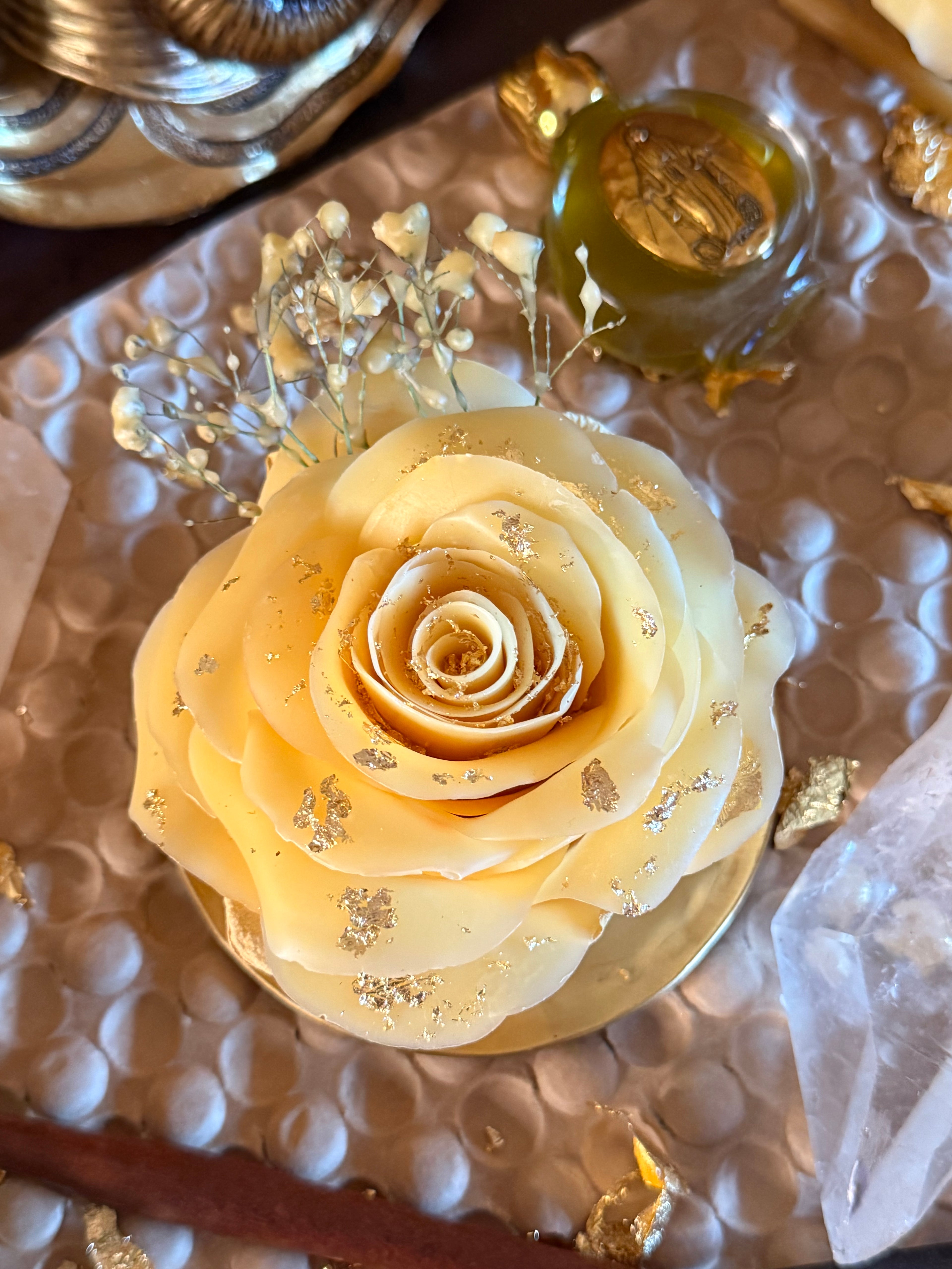 Deity Beeswax Altar Rose (1 Month Wait Time)